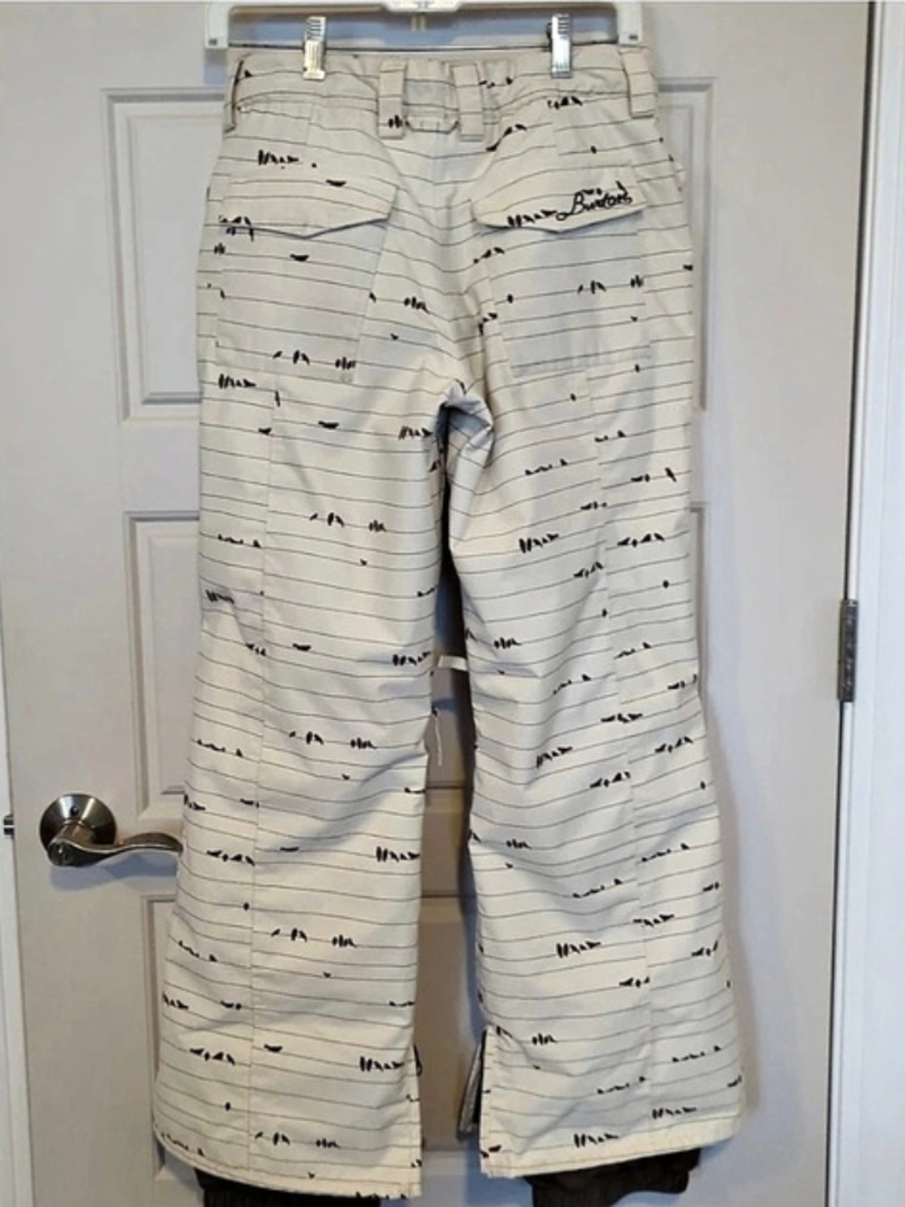 Burton Downtown Insulated Snowboard Pants Cargo Pants Cream & Brown Medium